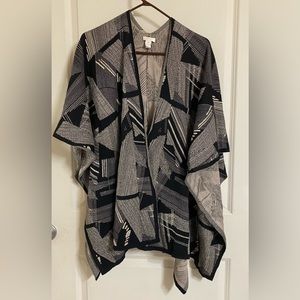 Chico’s glittered ruana wrap